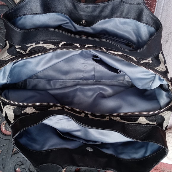 COACH SIGNATURE C PRINT BAG/PURSE/TOTE/ SHOULDER BAG - Picture 10 of 15